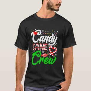 Weihnachts Candy Lover Funny Xmas Candy Cane Crew  T-Shirt