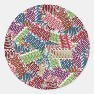 Weihnachts-Candy-ROUND STICKERS