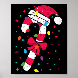 Weihnachts Candy Santa Xmas Kinder Kleinkind Jugen Poster
