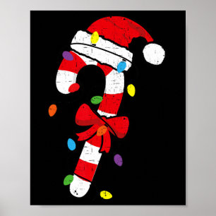 Weihnachts Candy Santa Xmas Kinder Kleinkind Jugen Poster