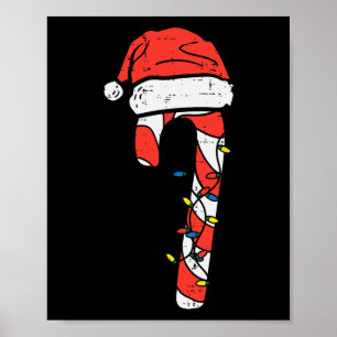 Weihnachts Candy Santa Xmas Kinder Kleinkind Jugen Poster