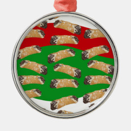 Weihnachts-Cannoli Ornament Aus Metall