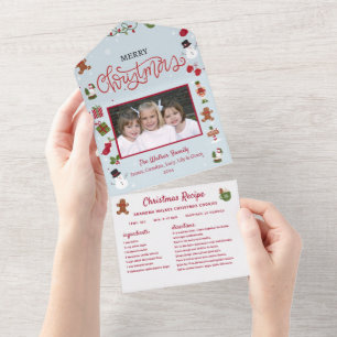 Weihnachts-Card-Collage Rezept Foto Weihnachten All In One Einladung