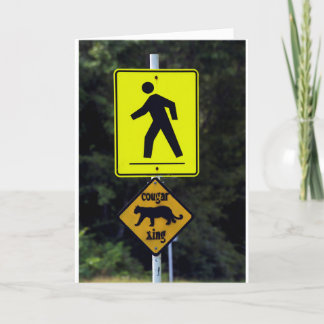 Weihnachts-Card: O komm alle Euren Cougars... Feiertagskarte