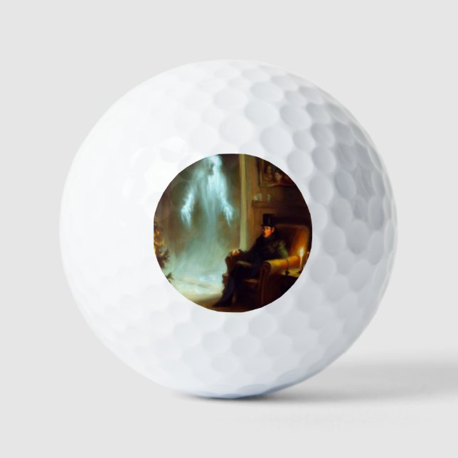 Weihnachts-Carol-Geist der Weihnachtsgeschichte Golfball (Vorderseite)
