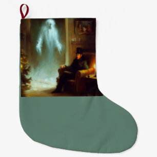 Weihnachts-Carol-Geist der Weihnachtsgeschichte Großer Weihnachtsstrumpf