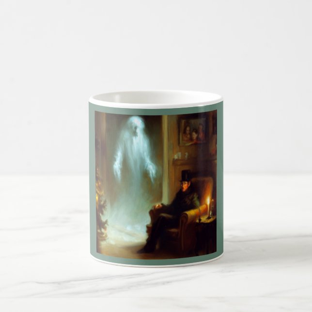 Weihnachts-Carol-Geist der Weihnachtsgeschichte Kaffeetasse (Mittel)