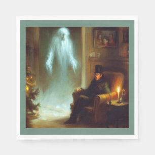 Weihnachts-Carol-Geist der Weihnachtsgeschichte Serviette