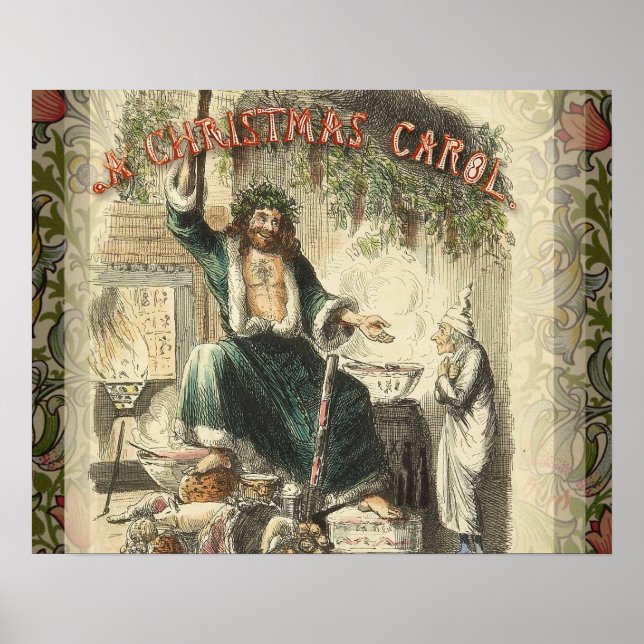 Weihnachts-Carol-Scrooge-Ghost-Geschenk Poster (Vorne)