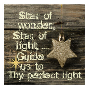 Weihnachts-Carol-Star von Wonder Poster
