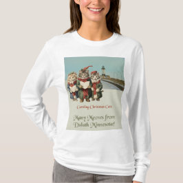 Weihnachts-Caroling Cats Duluth Minnesota T-Shirt