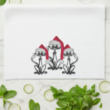 Weihnachts-Caroling Katzen Freudenspass