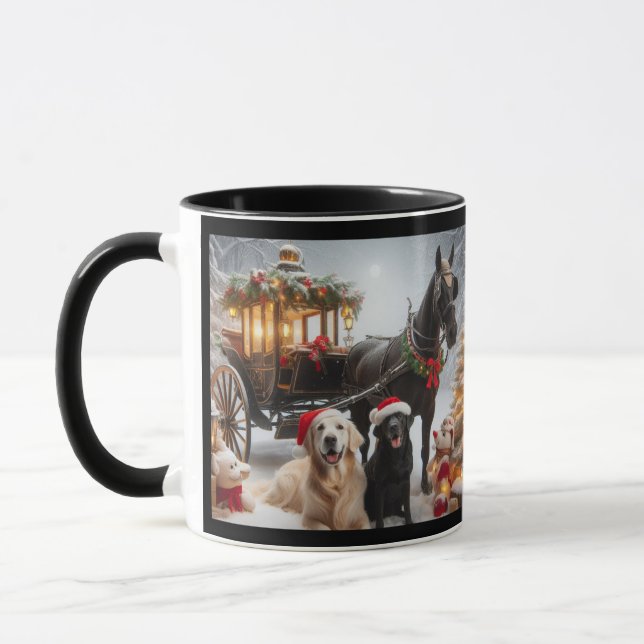 Weihnachts-Carraige-Tasse Tasse (Links)