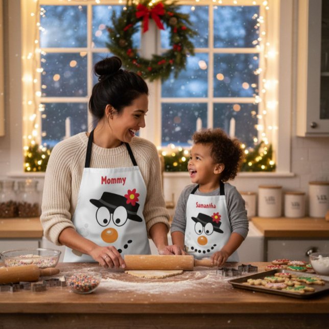 Weihnachts-Cartoon Snowman Schürze (Von Creator hochgeladen)