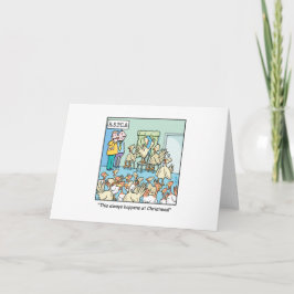 Weihnachts-Cartoon über Truthähne Feiertagskarte