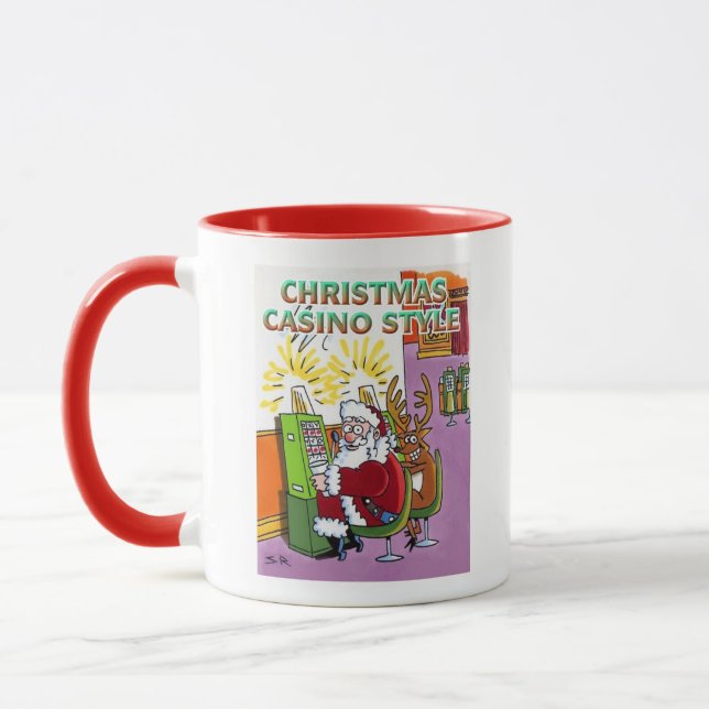 Weihnachts-Casino Rote Kombinationsmethode Tasse (Links)