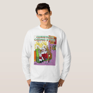 Weihnachts Casino Style Langärmeliges Shirt