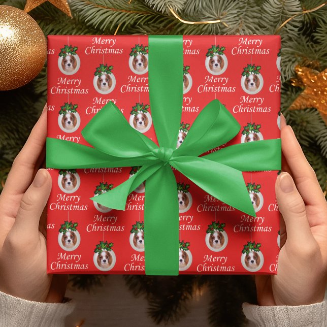 Weihnachts-Cavalier-King-Charles-Spaniel-Geschenkp Geschenkpapier (Von Creator hochgeladen)