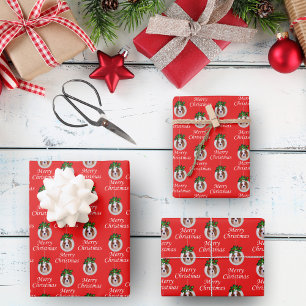 Weihnachts-Cavalier-King-Charles-Spaniel-Geschenkp Geschenkpapier Set