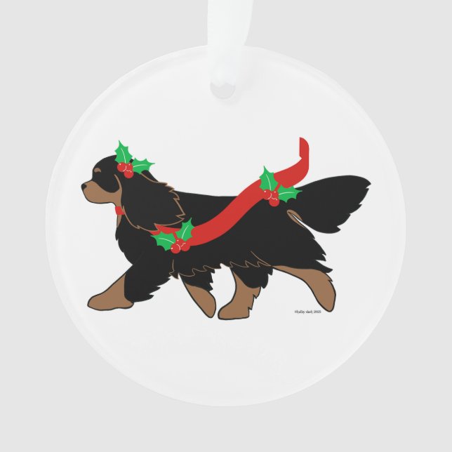 Weihnachts-Cavalier Ornament (Vorderseite)