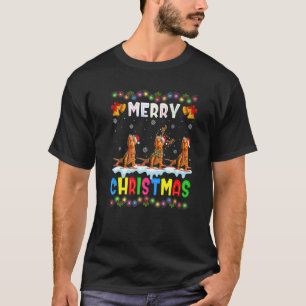 Weihnachts-Chamäleon-Tiere Frohe Weihnachten Pyjam T-Shirt
