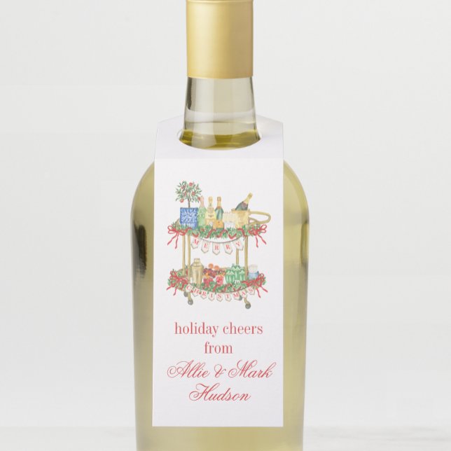 Weihnachts-Champagner-Bar Flaschenanhänger (Von Creator hochgeladen)