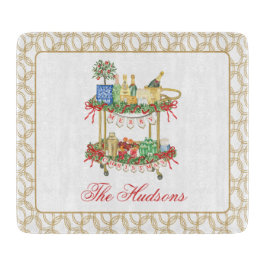 Weihnachts-Champagner-Bar Schneidebrett