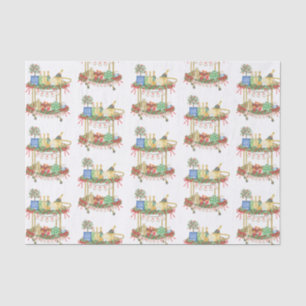 Weihnachts-Champagner-Bar Seidenpapier