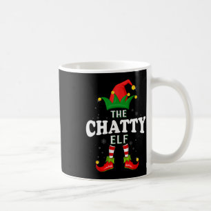 Weihnachts-Chatty-Elf-Familie passende Weihnachtsp Kaffeetasse