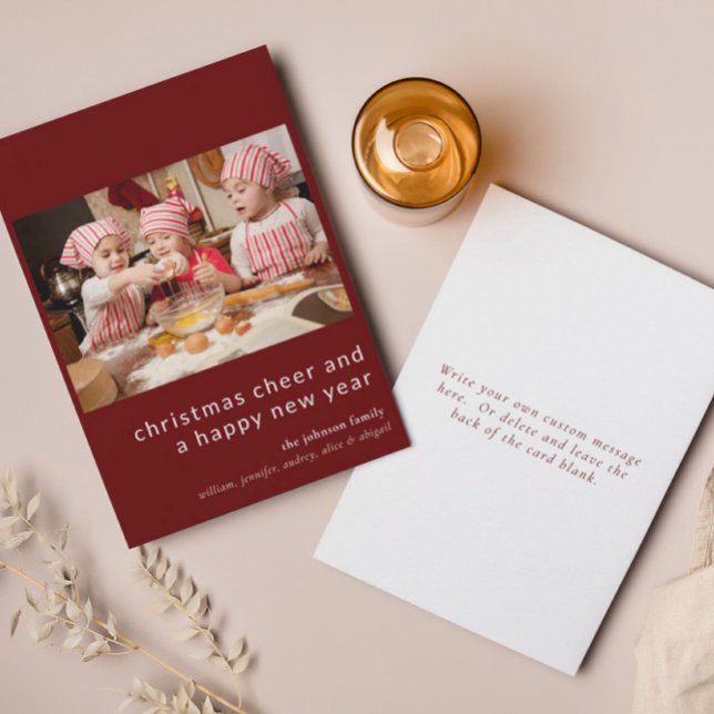 Weihnachts-Cheer Frohes Neujahrskarte Einladung (Von Creator hochgeladen)