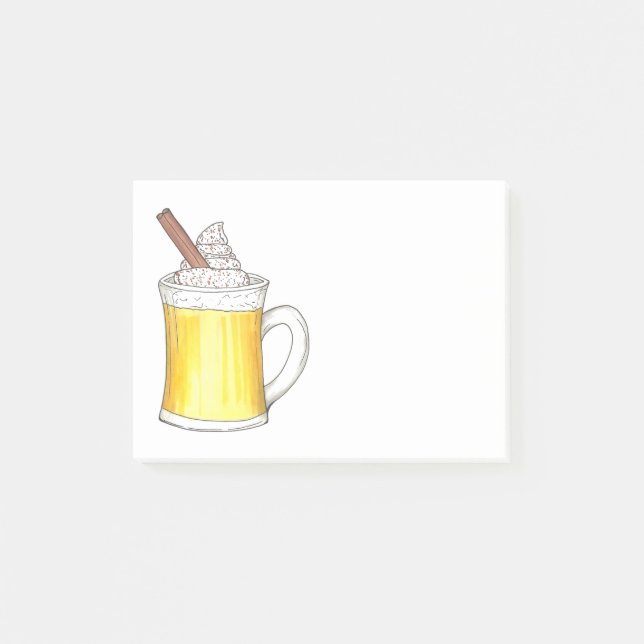 Weihnachts-Cheer Holiday Egg Nog Eggnog Post-its Post-it Klebezettel (Vorderseite)