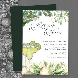 Weihnachts-Cheer Margaritas und Mistletoe-Party Einladung