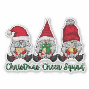 Weihnachts-Cheer Squad gnomes Keksgeschenk Coca Ro Aufkleber