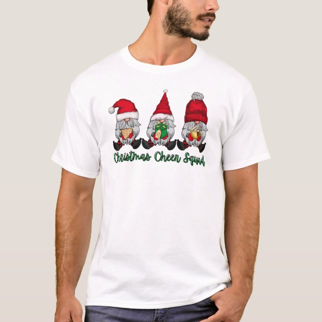 Weihnachts-Cheer Squad gnomes Keksgeschenk Coca Ro T-Shirt (Vorderseite)