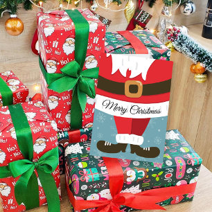 Weihnachts-Chef Niedlich Santa Anzug Karte
