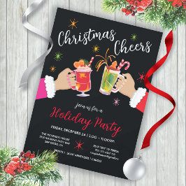 Weihnachts-Chef Toast Holiday Cocktail Party Invi Einladung