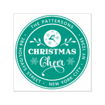 Weihnachts-Chef Winter Persönliche Rücksendeadress