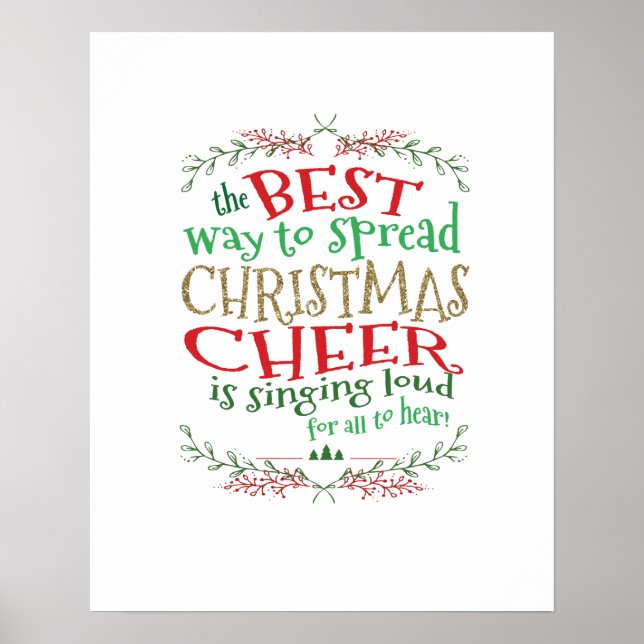 Weihnachts-Chefredakteur Wall Art Poster (Vorne)