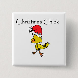 Weihnachts-Chick-Shirts und Geschenke Button