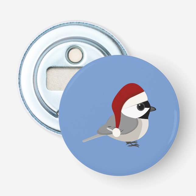 Weihnachts-Chickadee Flaschenöffner (Vorderseite)