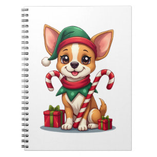 Weihnachts Chihuahua Freude Notizblock