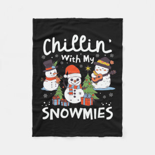 Weihnachts-Chillin' mit meinen Schneemäben Xmas G Fleecedecke