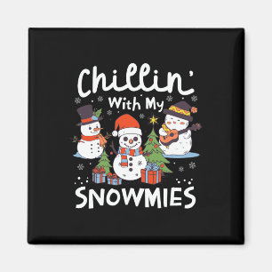 Weihnachts-Chillin' mit meinen Schneemäben Xmas G Magnet