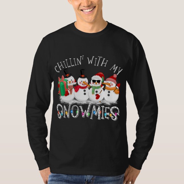 Weihnachts-Chillin mit meinen Schneemassen hässlic T-Shirt (Vorderseite)