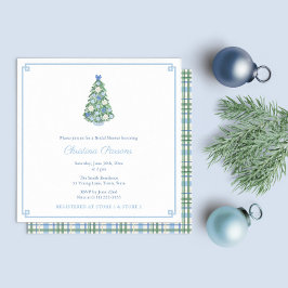 Weihnachts Chinoiserie Chic Brautparty Party Einladung