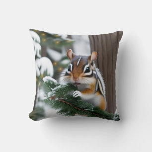 Weihnachts-Chipmunk Kissen