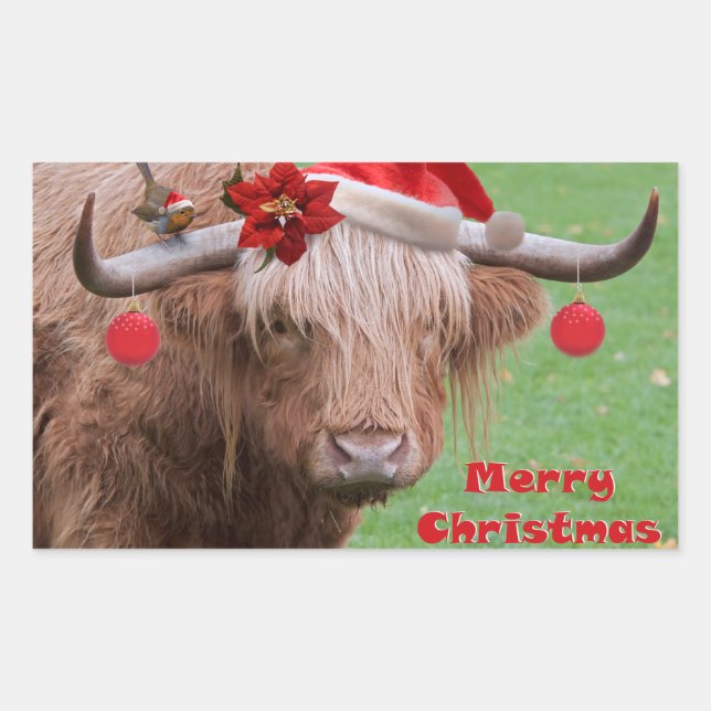 Weihnachts-Chums-Sticker Rechteckiger Aufkleber (Vorderseite)