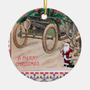 Weihnachts-Circle-Ornament, Frohe Weihnachten Keramik Ornament