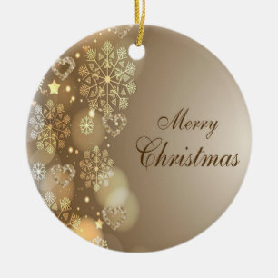 Weihnachts-Circle-Ornament, Frohe Weihnachten Keramik Ornament