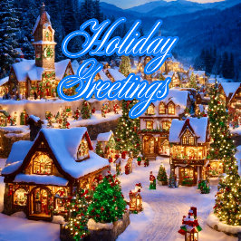 Weihnachts Classic farbenfrohe Weihnachtsgrüße Feiertagskarte